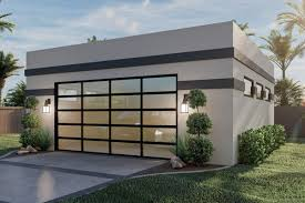 Sq Ft 30'X50' Stucco Front Facing 2 Door Garage Plan