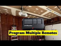 How To Program More Than One Garage Door Remote