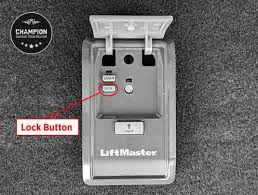 How To Turn Off Lock Button On Garage Door Opener