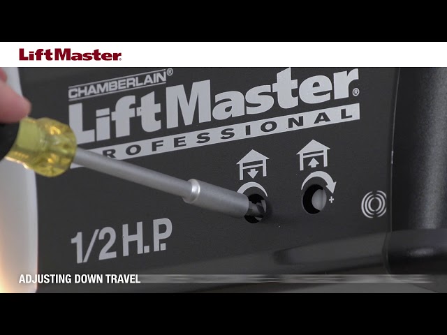 How To Adjust Travel Distance On Garage Door Opener