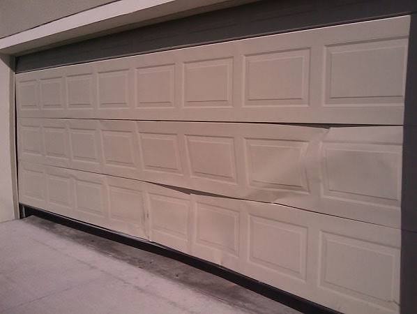 How To Fix A Dent In The Garage Door