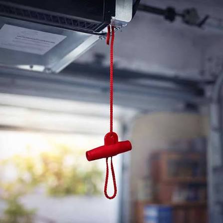 How To Lock Garage Door After Pulling Red Cord