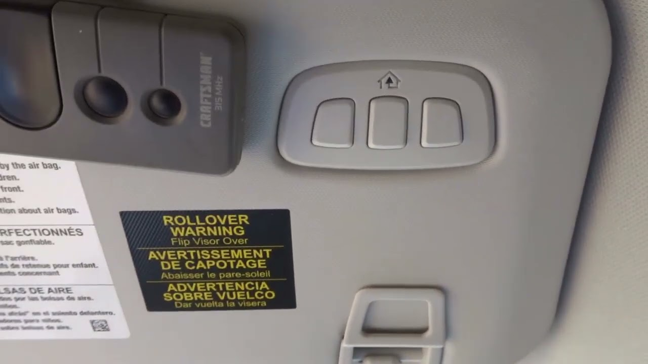 How To Program 2020 Ford Escape Garage Door Opener