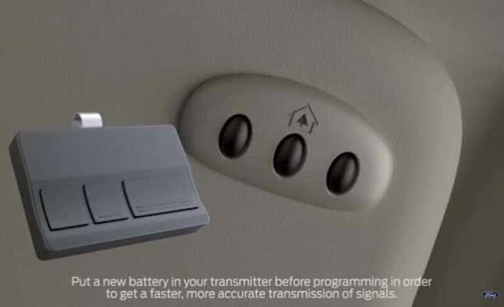 How To Program Garage Door Opener To Car Ford