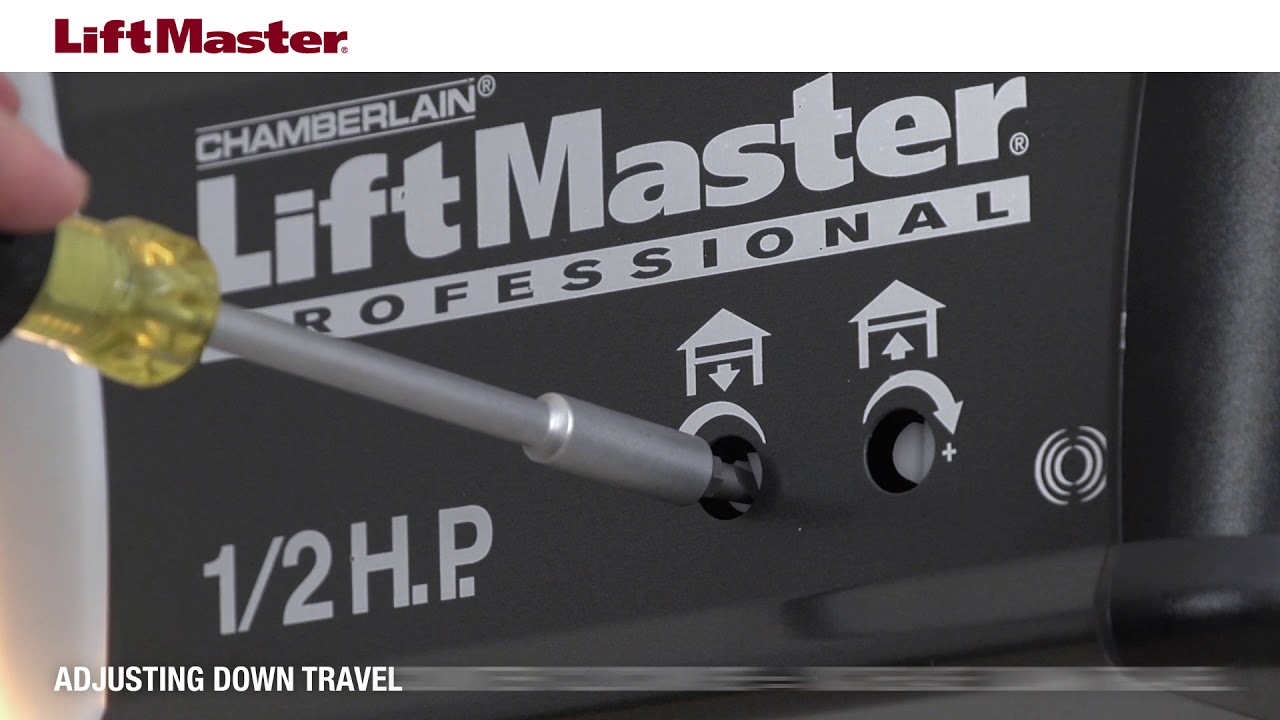 How To Set Limits On Liftmaster Garage Door Opener