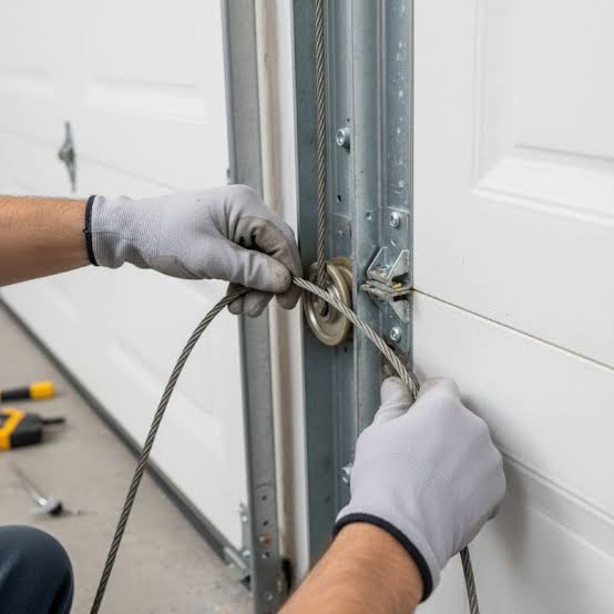 How To Get Garage Door Cable Back On Track