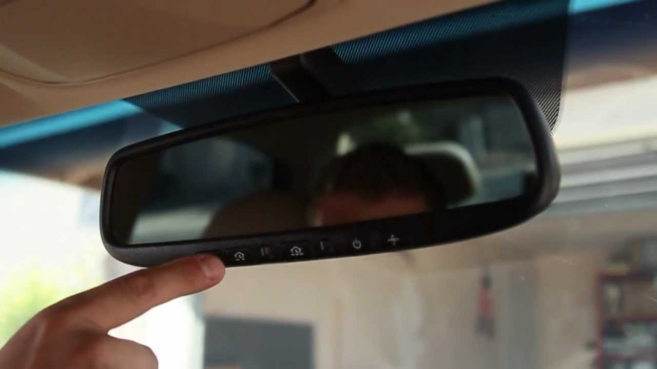 How To Set Up Rear View Mirror Garage Door Opener