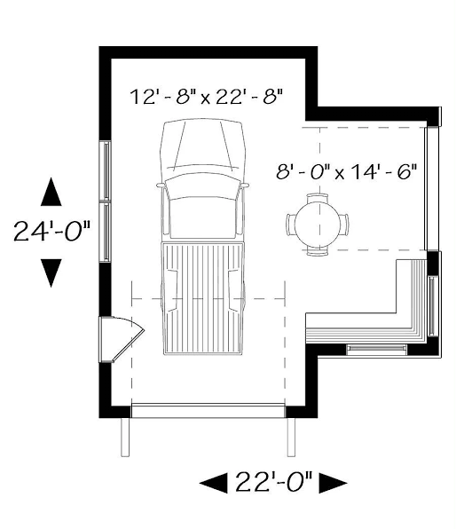 How To Show A Garage Door On A Floor Plan