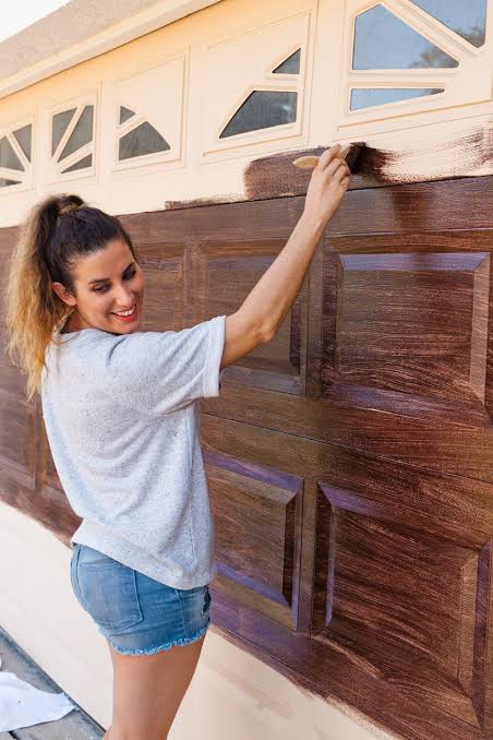 How To Stain A Garage Door To Look Like Wood